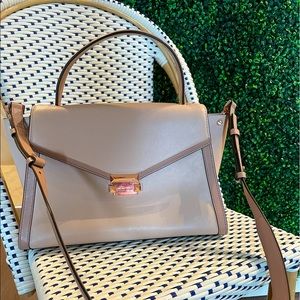 Dusty Rose & Rose Gold Michael Kors Satchel Bag